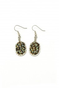 Hammered Bead Earrings